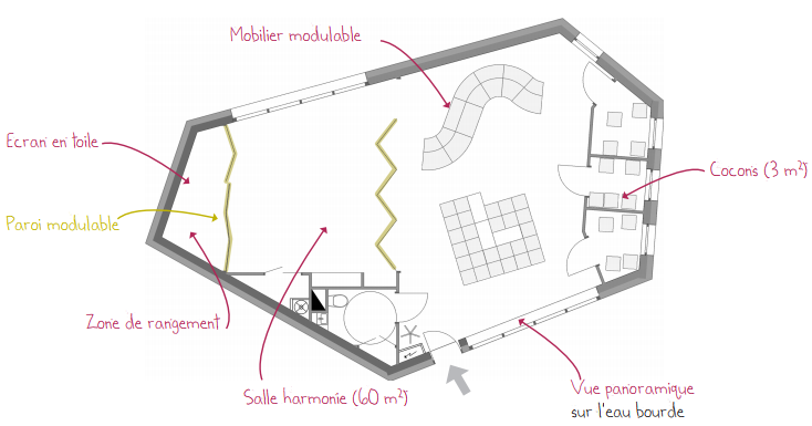 plan de la salle HarmÔnie